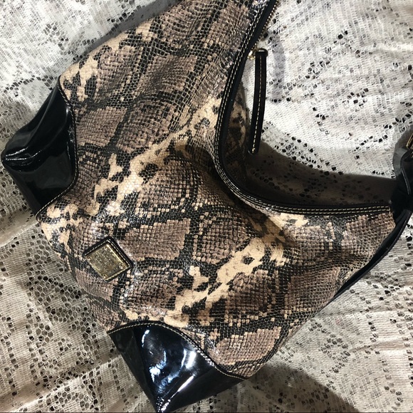 Dooney and Bourke Patent Leather Snake Purse